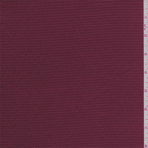 Cranberry Red Satin Stripe Charmeuse