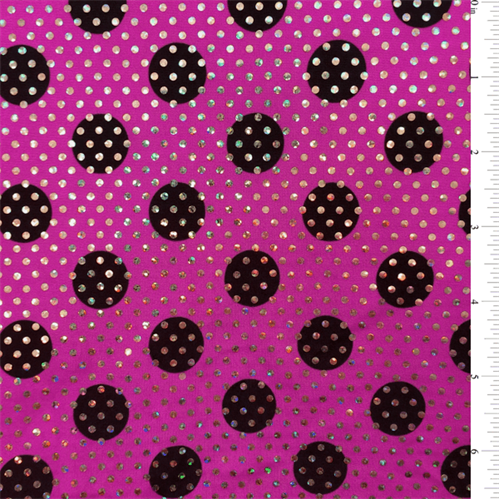 Magenta Hologram Dot Activewear 40698X