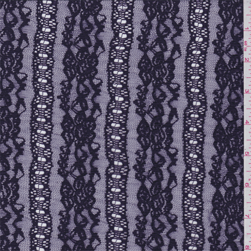 Deep Purple Stretch Lace