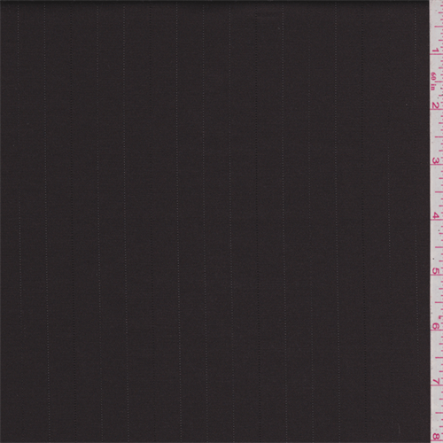 Chocolate Brown Stripe Satin Suiting
