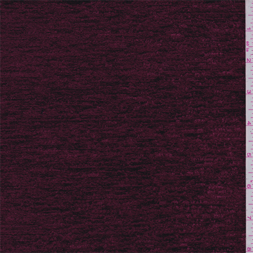 Cranberry Red Chenille