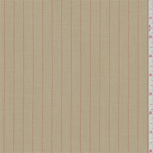 Golden Tan Stripe Suiting