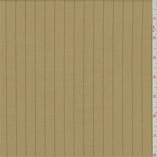 Butterscotch Brown Stripe Suiting