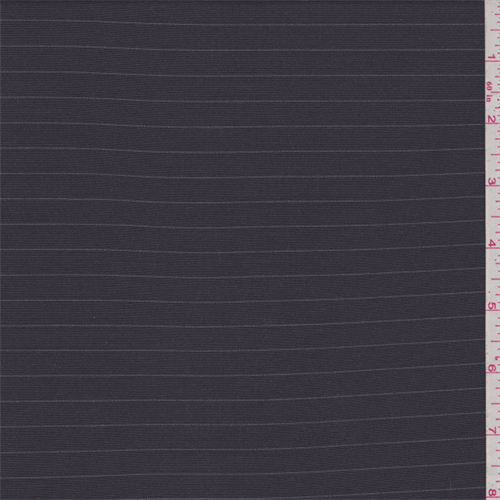 Deep Charcoal Stripe Suiting