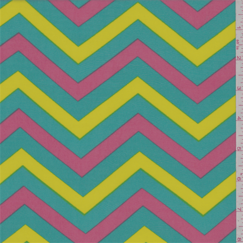 ITY Aqua Green Chevron Jersey Knit