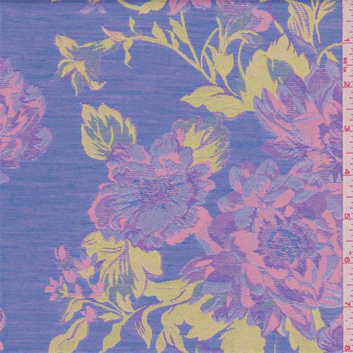 Perwinkle Blue Jacquard Brocade