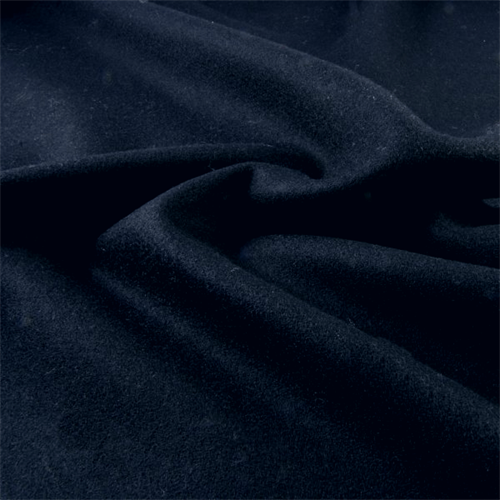 Navy Blue Wool Single Crepe