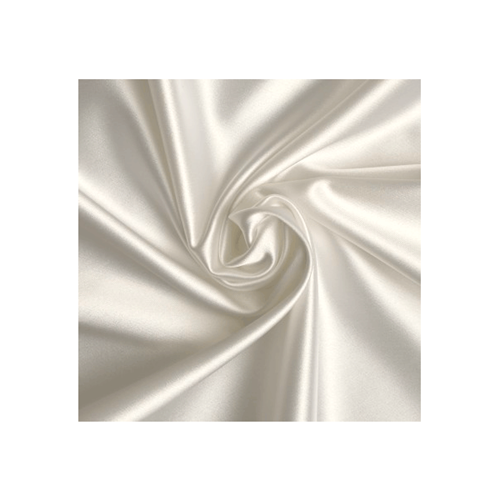Off White Stretch Satin