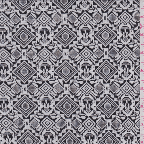White/Black Jacquard Knit