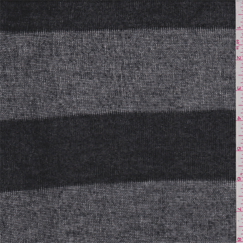 Black Stripe Sweater Knit