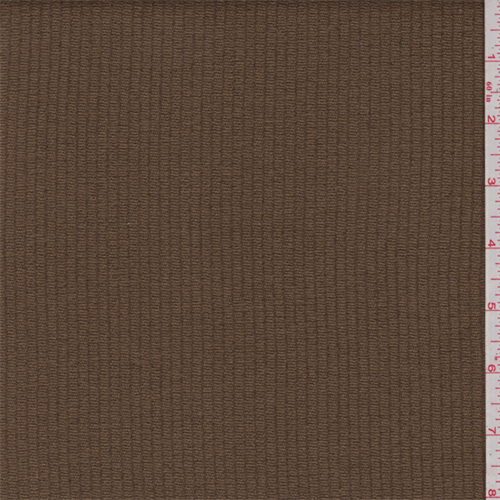 Dark Cocoa Brown Wool Blend Jacketing