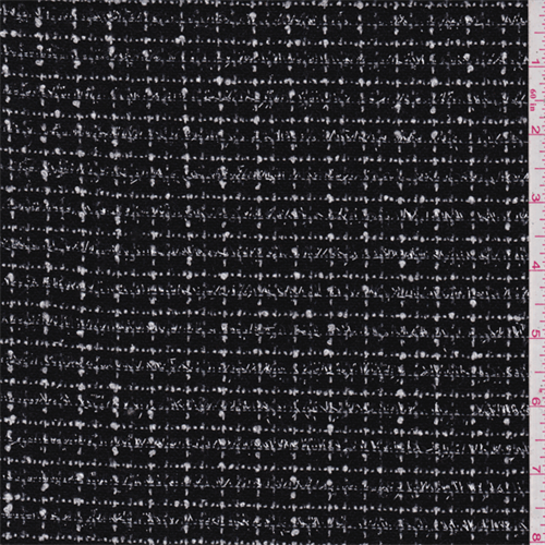 Black/White Check Boucle