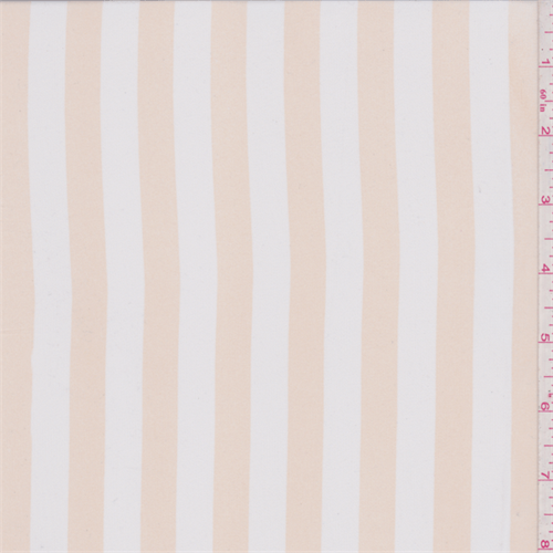 Beige Stripe Chiffon