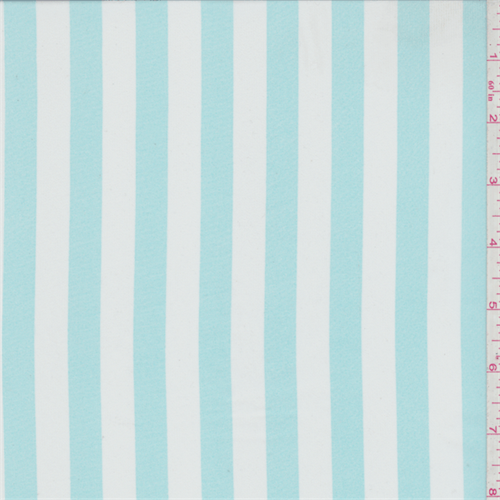 Mint Green Stripe Chiffon