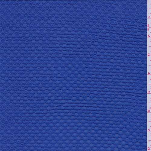 Electric Blue Puckered Chiffon