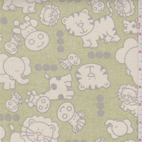 Mini Babies Sage Green Duck Canvas