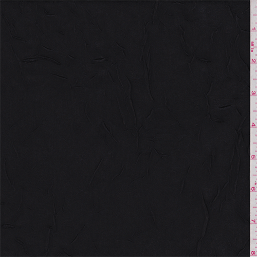 Soft Black Crushed Faille