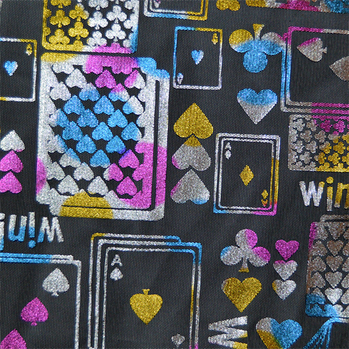 Black Rainbow Card Stretch Mesh