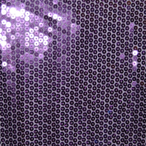 Lilac Purple Sequin Stretch Mesh