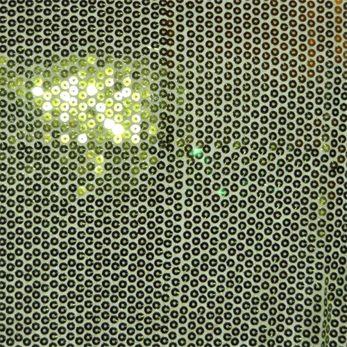 Lime Green Sequin Stretch Mesh