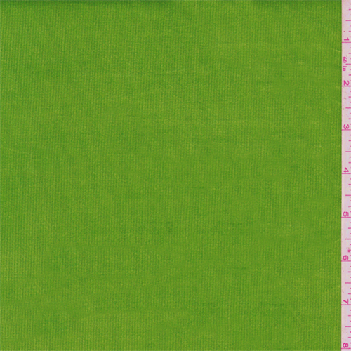 Lime Green Stretch Corduroy