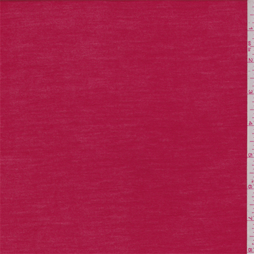 Red Slubbed Jersey Knit
