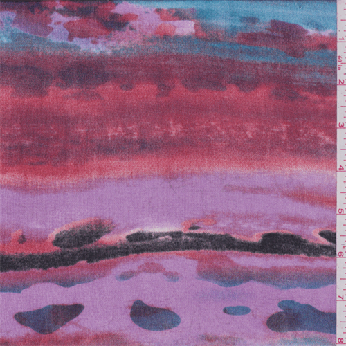 Pink Multi Silk Jersey Knit