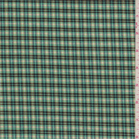 Mint Green Plaid Shirting