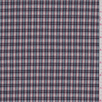 Pale Blue Plaid Shirting