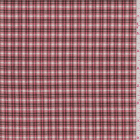 Salmon Orange Plaid Shirting