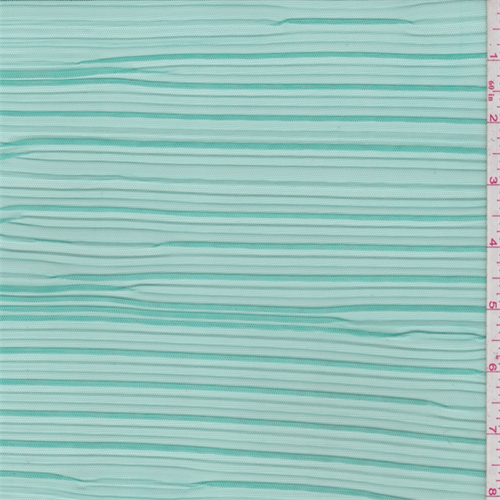 Mint Green Pleated Mesh