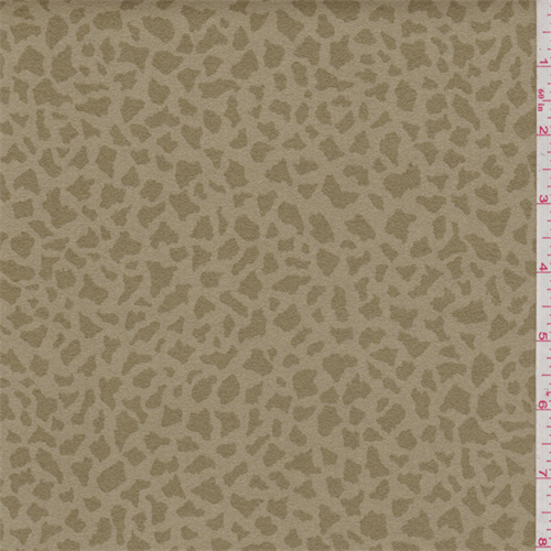 Camel Tan Animal Print Ultrasuede