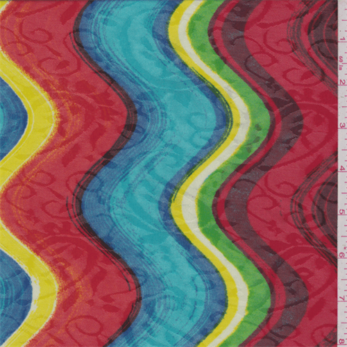 Blue Multi Color Wave Mesh