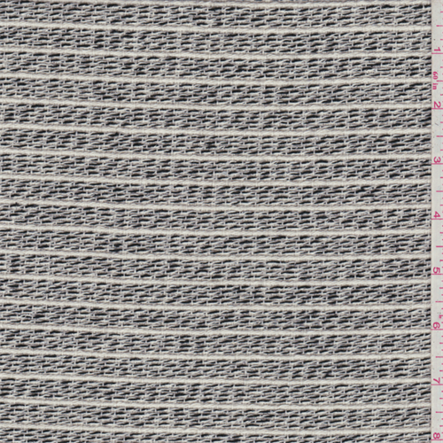 Ivory/Black Stripe Suiting