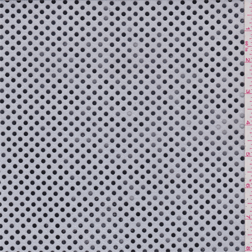 *3 3/8 YD PC--Silver Sequin Knit