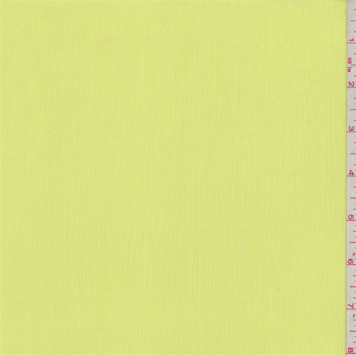 Lemon Yellow Textured Chiffon