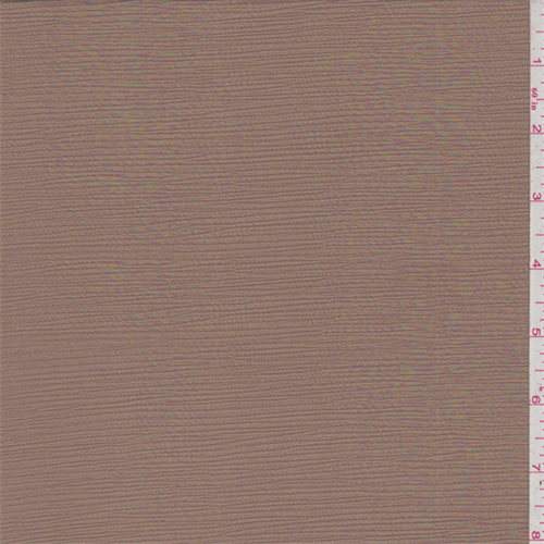 Cappuccino Brown Ripstop Chiffon
