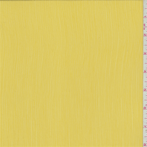 Sunshine Yellow Crinkled Chiffon