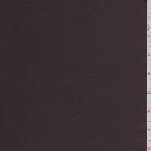 Coffee Brown Stretch Satin