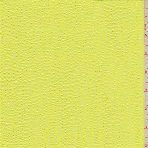 Lemon Yellow Textured Chiffon