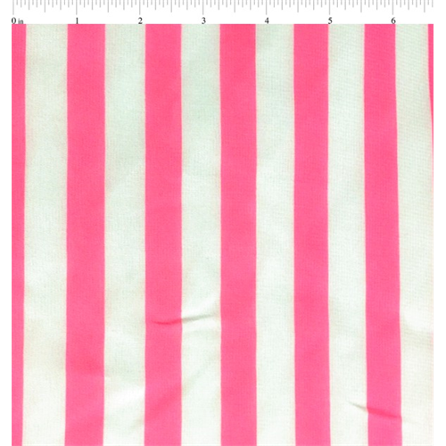 White/Neon Pink Chiffon
