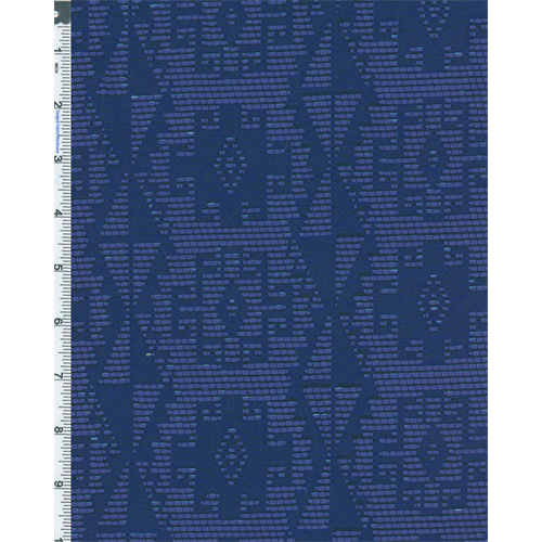 Blue Acrylic Geo Tribal Jacquard Suiting