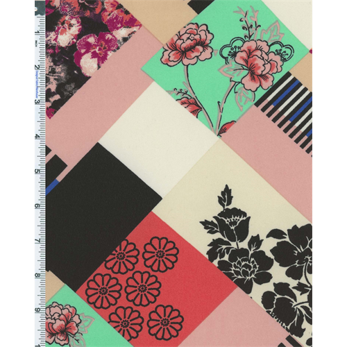 Multicolor Floral Crepe Georgette