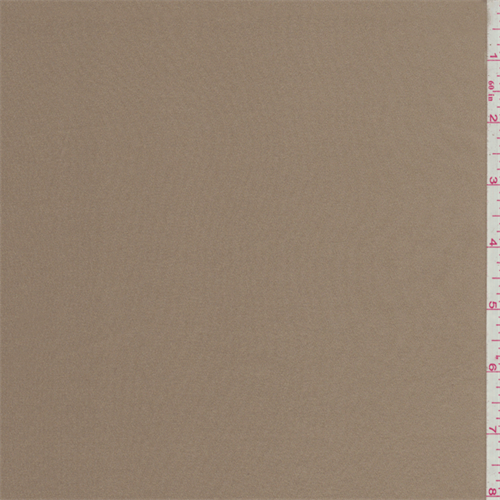 Suntan Brown Stretch Charmeuse