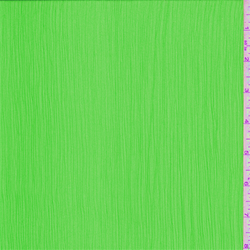 Island Green Crinkled Chiffon