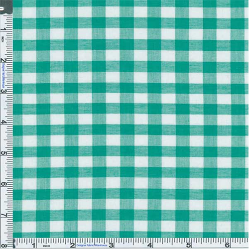 Minty Green Sheer Gingham Shirting 55213