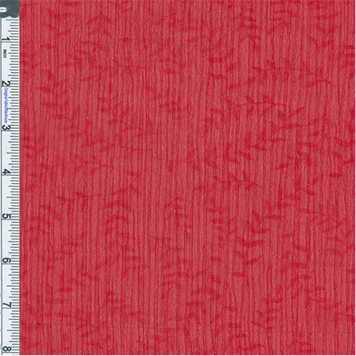 Red Vine Emboss Print Chiffon 55825