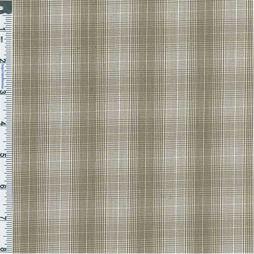 Ecru Yarn Dyed Plaid Shirting 55959