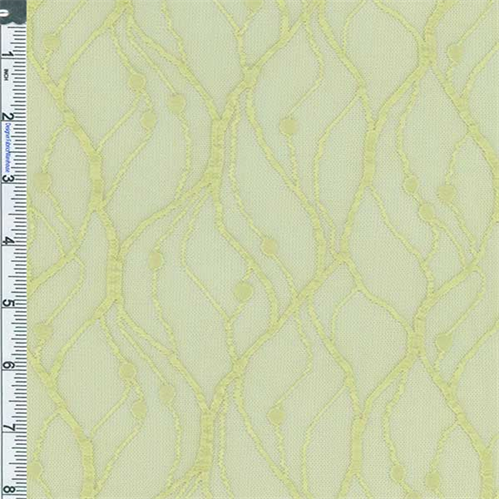 Pale Green Vine Stretch Mesh Lace 55885