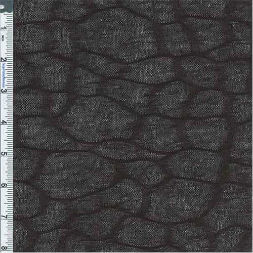 Black Delicate Cellular Motif Crochet Knit 55904